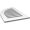 Ekena Millwork Quarter Round Top Left Surface Mount PVC Gable Vent w/ 3-1/2"W x 1"P Standard Frame, 20"W x 32"H GVPQL20X3201SF - alternate 3